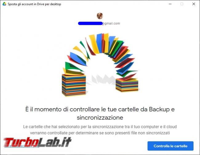 Google Backup and Sync Google Drive for desktop: mini-guida veloce transizione necessaria, indolore - Google Drive_009_ITA_[dopo aver cliccato sul pulsante accedi ed esseri autenticati nuovamente]