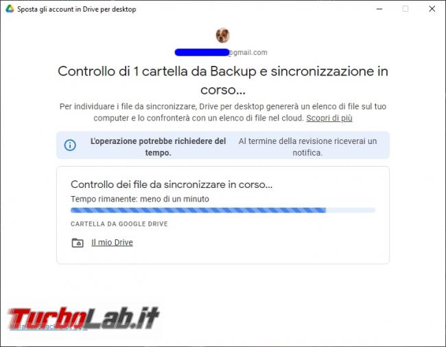 Google Backup and Sync Google Drive for desktop: mini-guida veloce transizione necessaria, indolore - Google Drive_011_ITA