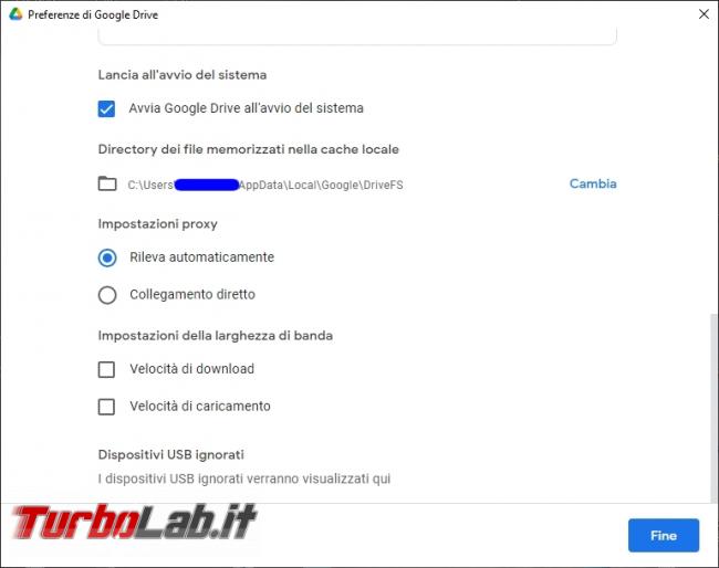 Google Backup and Sync Google Drive for desktop: mini-guida veloce transizione necessaria, indolore - Google Drive_020_ITA_[controllare che sia impostato a partire all avvio del sistema]