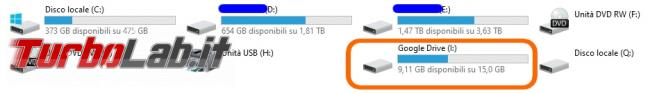 Google Backup and Sync Google Drive for desktop: mini-guida veloce transizione necessaria, indolore - Google Drive_021_ITA_[un nuovo drive tra le risorse del computer]