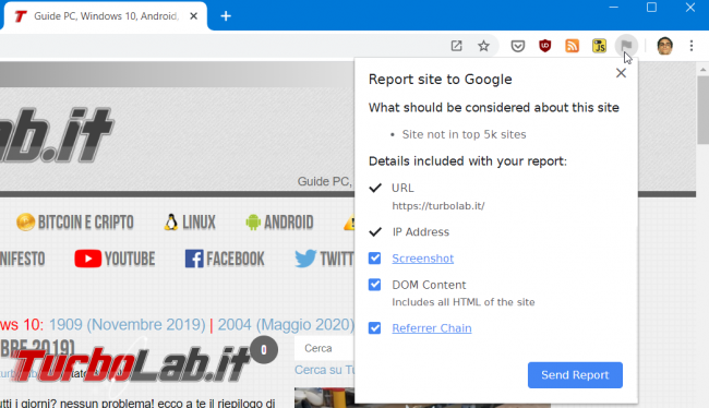 Google Chrome: come ripristinare visualizzazione http://, https:// www. indirizzo (URL)