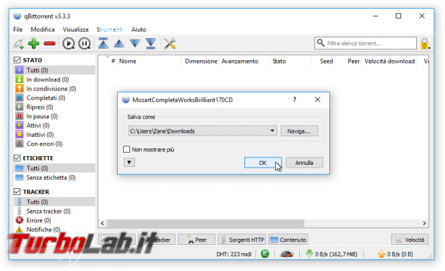 Grande Guida BitTorrent - qBittorrent download torrent