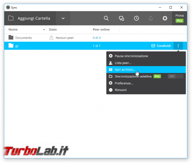 Grande Guida Resilio Sync (BitTorrent Sync) - alternativa Dropbox, senza &quot;cloud&quot;