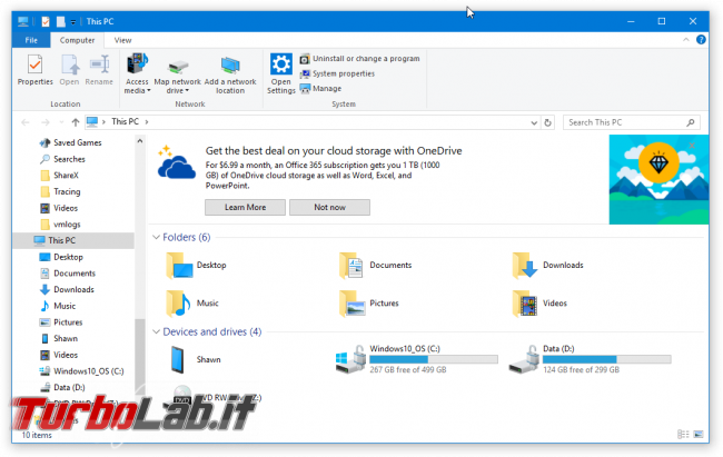 Grande Guida Windows 10 1703 (Creators Update / Redstone 2): tutte novità dettagli aggiornamento automatico - one-drive-explorer-