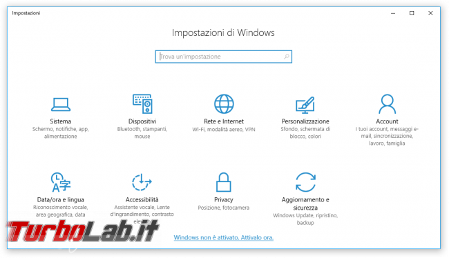 Grande Guida Windows 10 &quot;Anniversary Update&quot; (versione 1607, &quot;Redstone&quot;): tutto quello devi sapere - windows 10 1607 Impostazioni