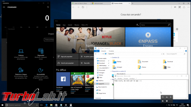 Grande Guida Windows 10 &quot;Anniversary Update&quot; (versione 1607, &quot;Redstone&quot;): tutto quello devi sapere - windows 10 1607 tema scuro
