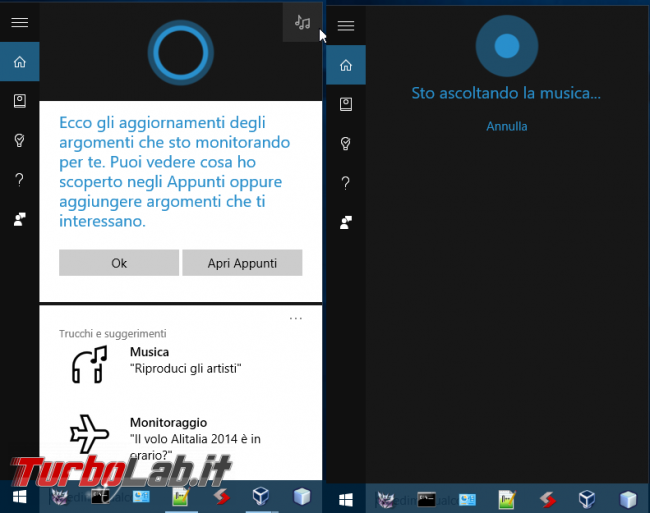 Grande Guida Windows 10 &quot;Anniversary Update&quot; (versione 1607, &quot;Redstone&quot;): tutto quello devi sapere - windows 10 redstone cortana riconosce musica