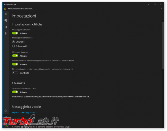 Grande Guida Windows 10 &quot;Anniversary Update&quot; (versione 1607, &quot;Redstone&quot;): tutto quello devi sapere - windows 1607 skype uwp impostazioni