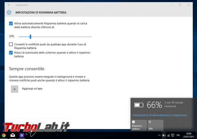 Grande Guida Windows 10 - windows 10 battery saver
