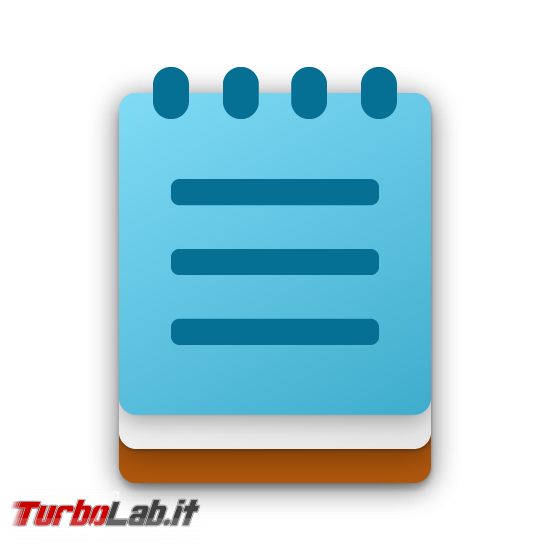 Grande Guida Windows 11 - icon notepad blocco note