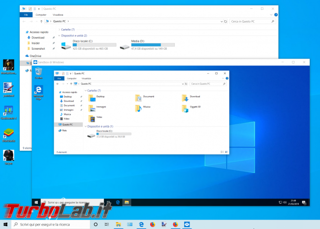 Grande Guida Windows Sandbox: come aprire / provare programmi sicurezza Windows 10 - zShot_Insider_1553201369