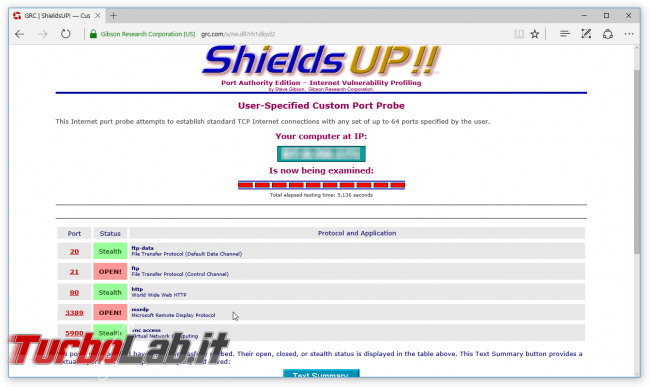 Guida: alternativa interfaccia web aprire porte router/modem si chiama UPnP Wizard UPnP PortMapper - shields up port open