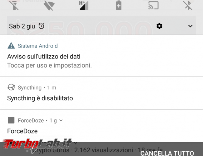 Guida Android: come impostare limite giga consumati rete mobile 4G (Iliad, TIM ecc.) - Screenshot_YouTube_20180602-175114