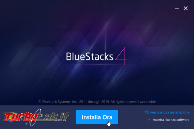 Guida BlueStacks 4, emulatore Android PC Windows