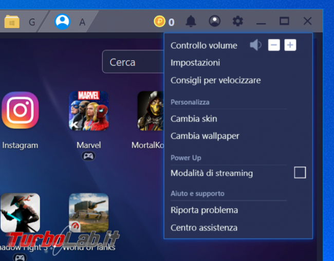 Guida BlueStacks 4, emulatore Android PC Windows