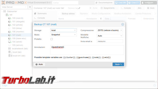 [guida] Come aggiornare Proxmox 8.4 senza perdere dati (metodo sicuro ufficiale, video)