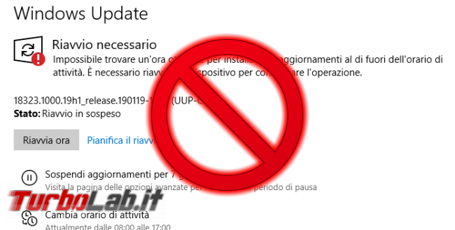 Guida: come bloccare aggiornamento automatico Windows 10 21H2 (Novembre 2021) Home Pro - disabilita windows update