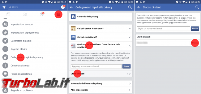 Guida: come bloccare persona Facebook PC Android, impedire ci contatti, veda post, profilo diario - sblocca persone facebook android
