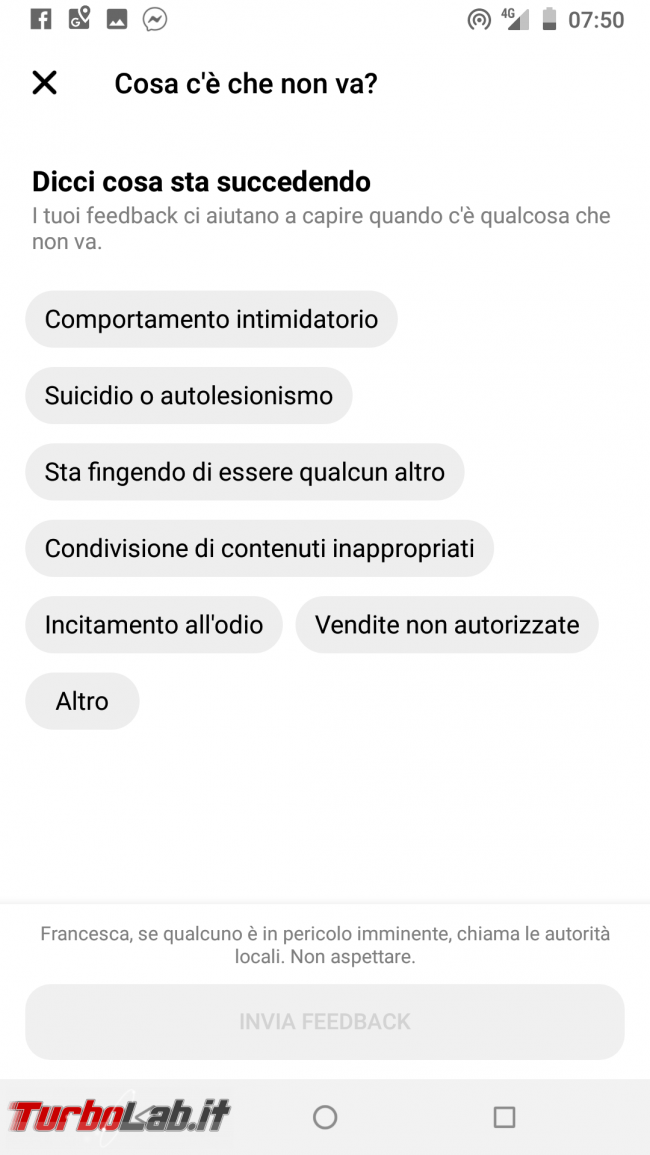 Guida: come bloccare persona Messenger Android - Screenshot_20190801-075031