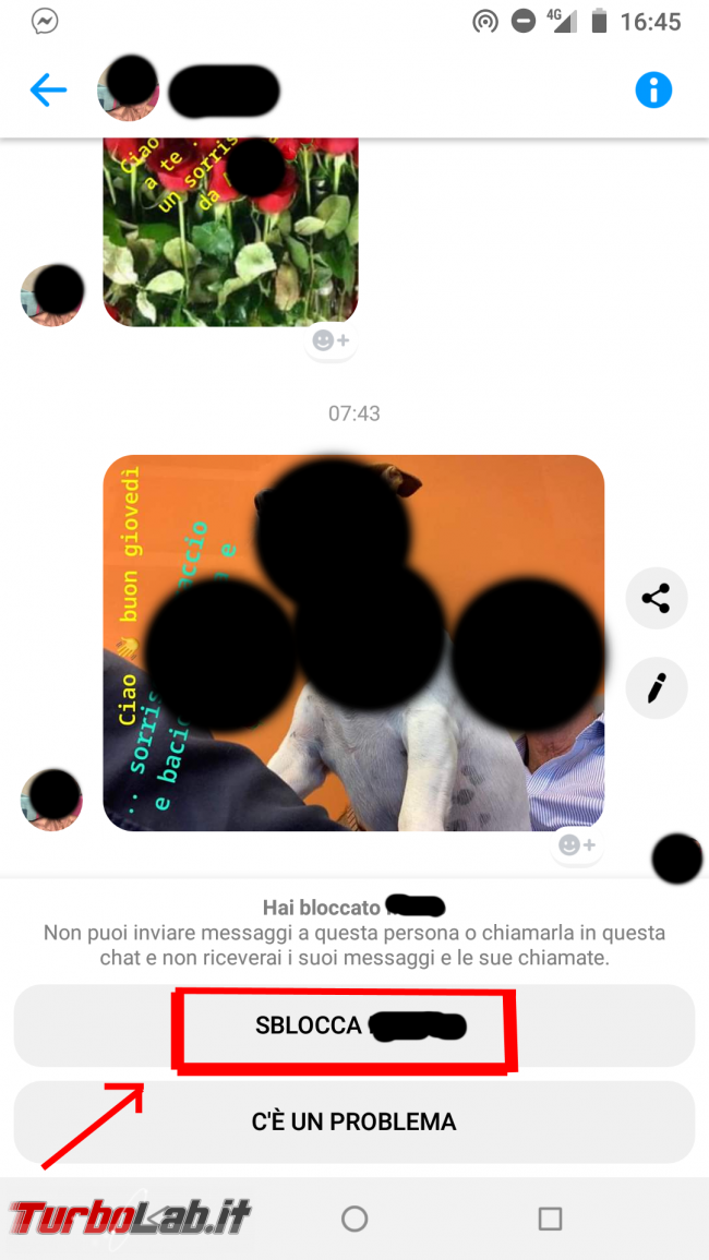 Guida: come bloccare persona Messenger Android - Screenshot_20190801-164547
