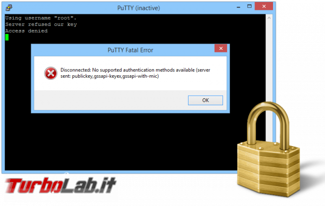 [guida] Come creare chiave SSH PC Windows, Linux, Mac accedere server senza password (video) - putty key refused no password spotlight
