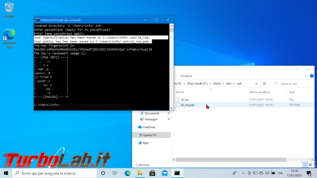 [guida] Come creare chiave SSH PC Windows, Linux, Mac accedere server senza password (video) - zShotVM_1610876302