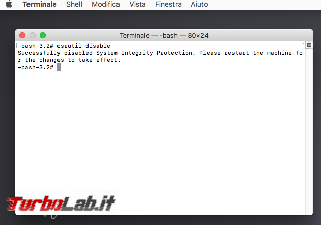 Guida: come disabilitare System Integrity Protection (SIP) macOS Mojave - Error writing com.apple.Boot.plist Operation not permitted