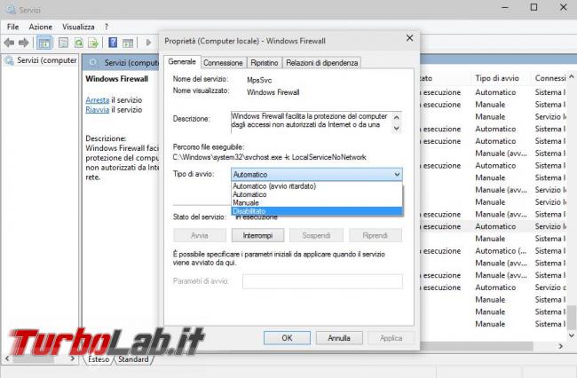 Guida: come disattivare Windows Firewall