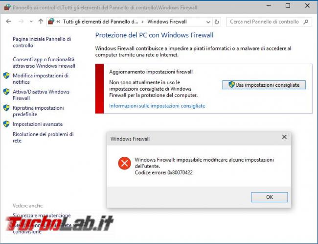 Guida: come disattivare Windows Firewall