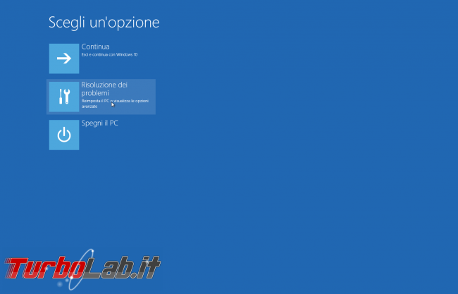 Guida: come entrare BIOS / UEFI / firmware notebook / PC (portatile) - Windows 10, Lenovo, HP, Dell, Asus, Acer, Sony, Samsung, Toshiba, Surface - windows 10 boot avanzato 1