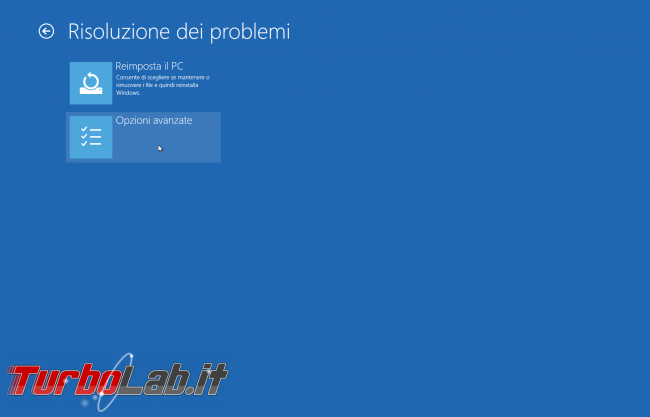 Guida: come entrare BIOS / UEFI / firmware notebook / PC (portatile) - Windows 10, Lenovo, HP, Dell, Asus, Acer, Sony, Samsung, Toshiba, Surface - windows 10 boot avanzato 2