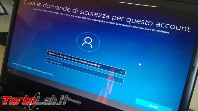 Guida: come installare Windows 10 senza account Microsoft (utente locale, offline), quando opzione non si vede - IMG_20190825_102659