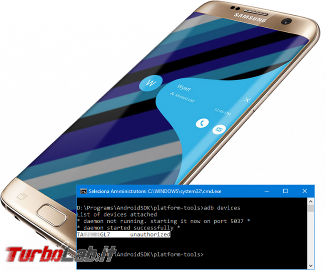 Guida: come ri-bloccare bootloader (lock) smartphone Android - adb android spotlight samsung galaxy s7 edge
