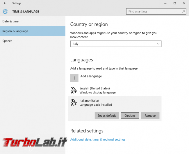 Guida: Come tradurre Windows 10 italiano - Windows 10 in italiano (3)