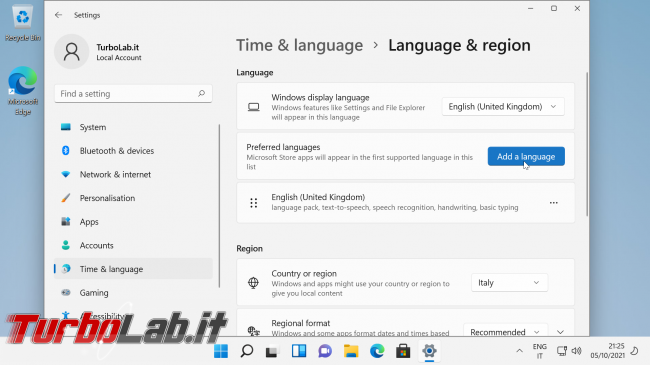 [guida] Come tradurre Windows 11 italiano (installare pacco lingua Windows 11 ITA)