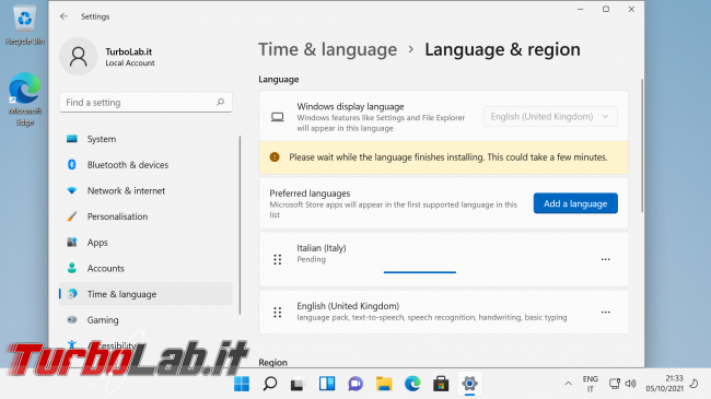 [guida] Come tradurre Windows 11 italiano (installare pacco lingua Windows 11 ITA)