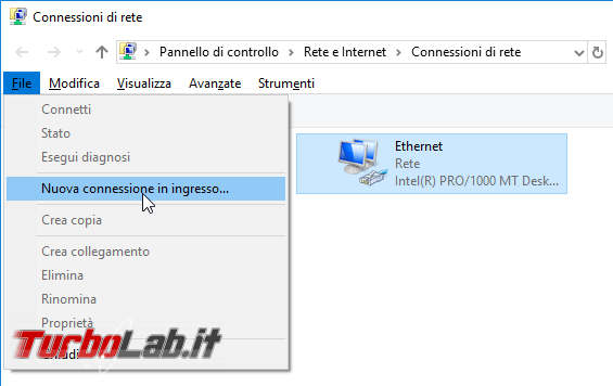 Guida: configurare Windows 10 come server VPN