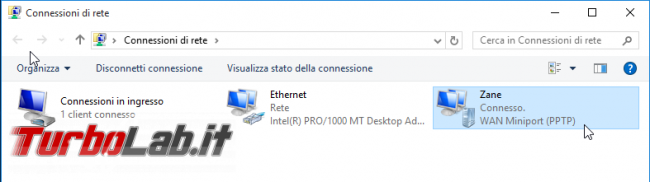 Guida: configurare Windows 10 come server VPN