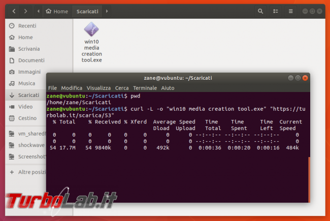 Guida curl wget, esempi: come scaricare file linea comando (Linux Ubuntu/CentOS, Windows 10, Mac)