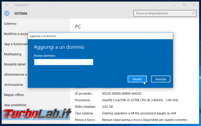 Guida edizioni Windows 11 - Quale scegliere? Quali differenze Windows 11 Home, Pro, Workstation, Education, Enterprise? - windows 10 aggiungi a dominio