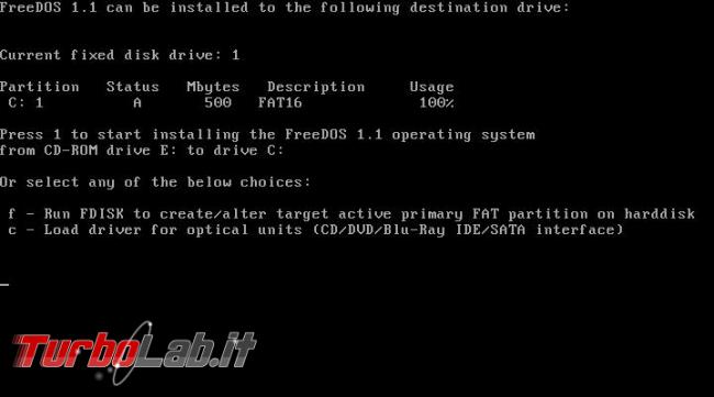 Guida FreeDOS, sistema operativo clone MS-DOS