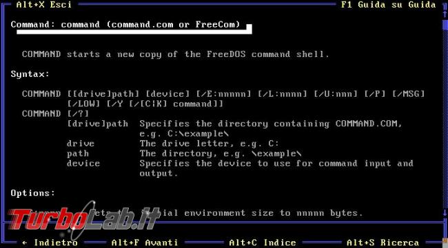 Guida FreeDOS, sistema operativo clone MS-DOS