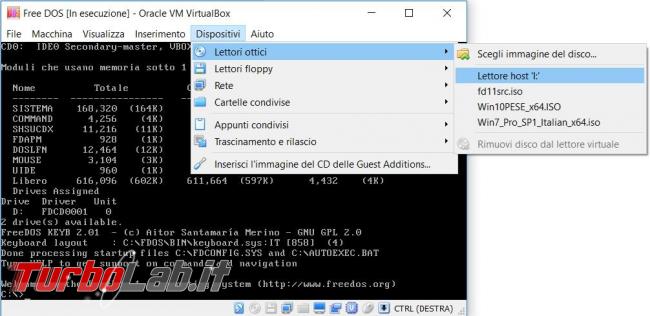 Guida FreeDOS, sistema operativo clone MS-DOS