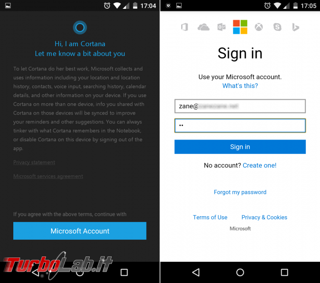 Guida: installare Cortana Android Italia (APK originale Microsoft) - cortana android prima esecuzione