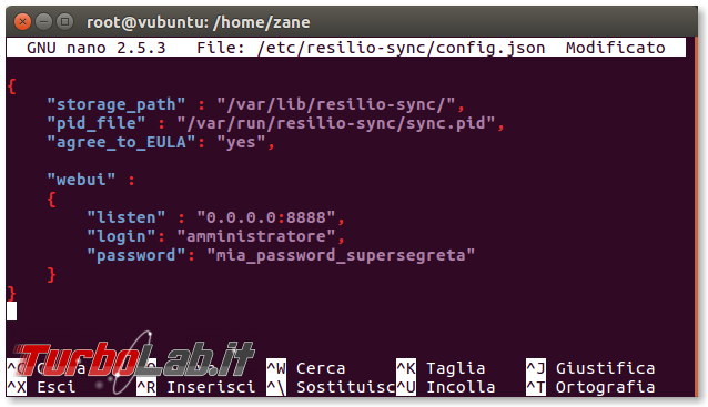 Guida: installare Resilio Sync (BitTorrent Sync) server Linux tramite linea comando (CentOS/Ubuntu): accettare connessioni remoto interfaccia web, attivare HTTPS, limitare indirizzi IP - Schermata del 2016-10-14 10-37-44