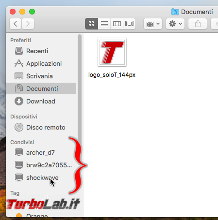 Guida Mac: come accedere cartelle Windows condivise rete locale (LAN)