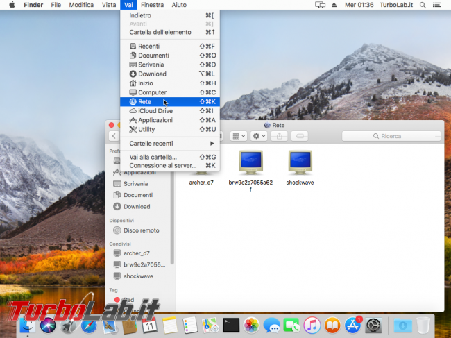 Guida Mac: come accedere cartelle Windows condivise rete locale (LAN)