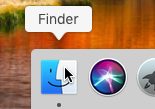 Guida Mac: come accedere cartelle Windows condivise rete locale (LAN) - macos apri finder dock