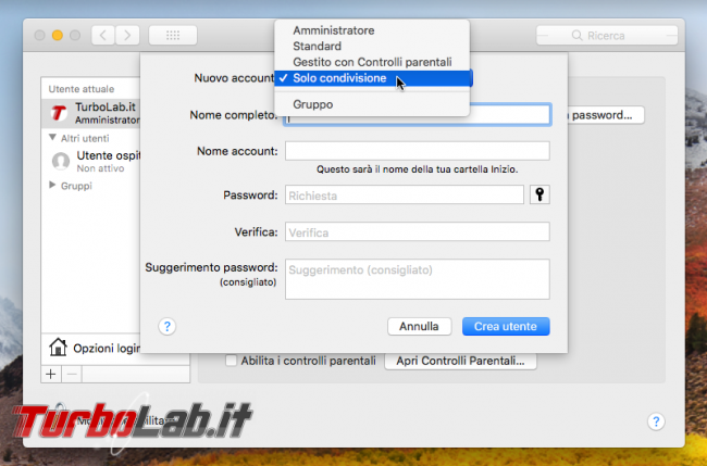 Guida Mac: come condividere cartella rete locale (LAN) macOS 11