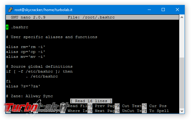 Guida: modificare file configurazione Linux Ubuntu/CentOS terminale è facile &quot;nano&quot; (alternativa &quot;vi&quot;)
